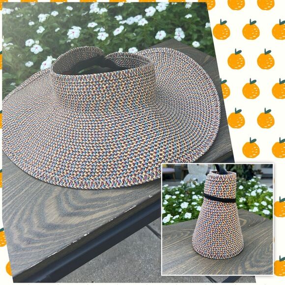 San Diego Hat Co. roll up visor￼🌺 adjustable 🌺 excellent condition - Picture 1 of 8